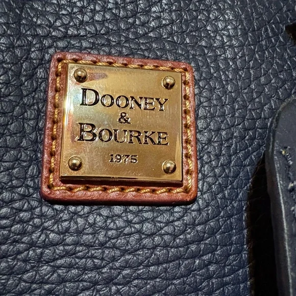 Dooney & Bourke Pebble Grain Leather Charleston Shopper - Midnight Blue - Picture 3 of 13